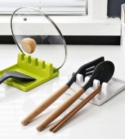 Plastic Spoon Rest Kitchen Organizer for Fork Spatula Rack