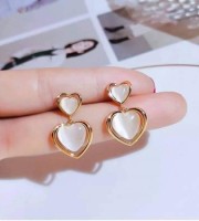 Heart shape Earrings with stone