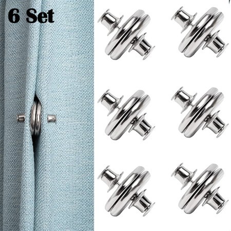(৬ সেট) Magnetic Curtain Clip