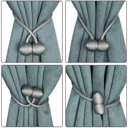 (1 Pair) Magnetic Curtain Tiebacks