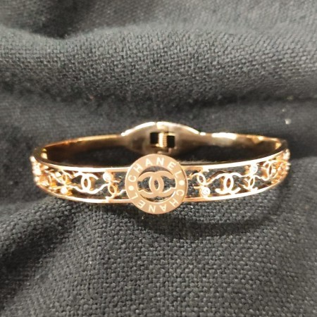 C Mark Gold Plated Braclet